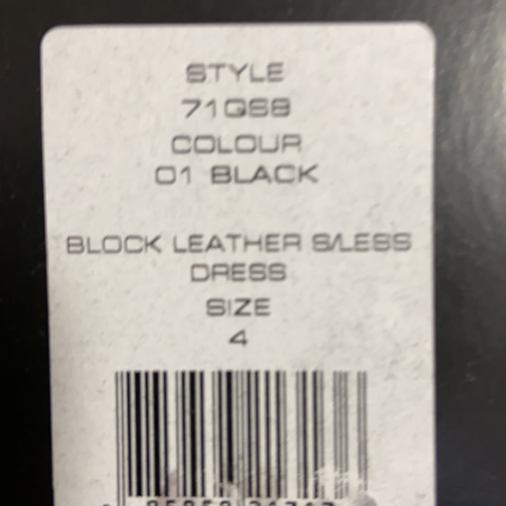 French Connection NWT Genuine Leather Block Dress Size 4 - Picture 14 of 15